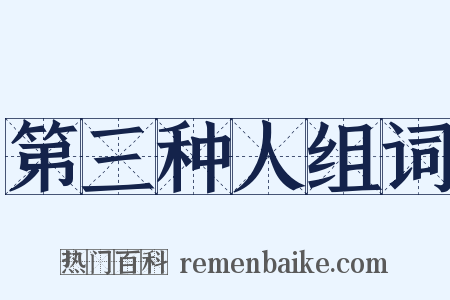第三种人组词是什么意思的图片